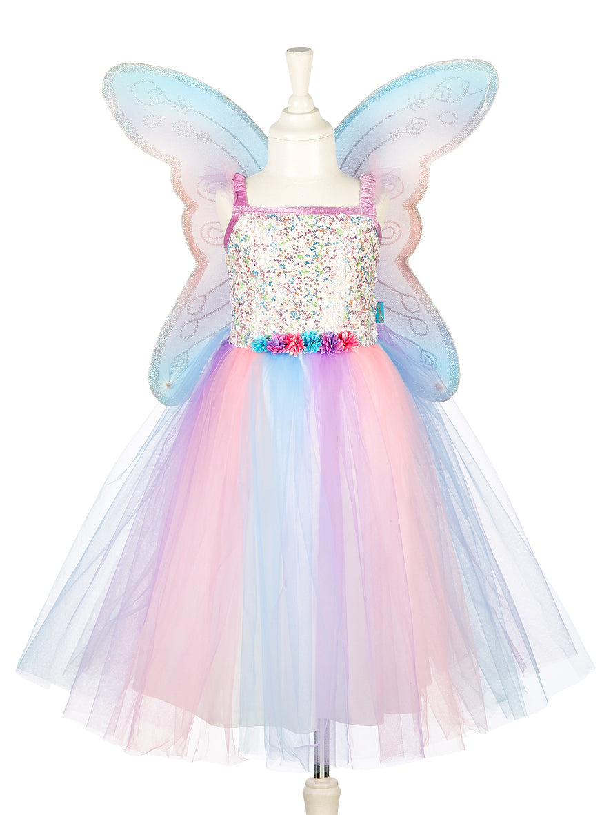 Felicity Fairy Costume Dress and Wings Set (pink & blue) 5-7 years Felicity Fairy Costume Dress and Wings Set (pink & blue) 5-7 years