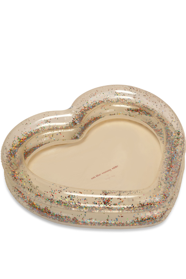 Konges Slojd Transparent Heart Pool - Cream: Heartwarming Splash