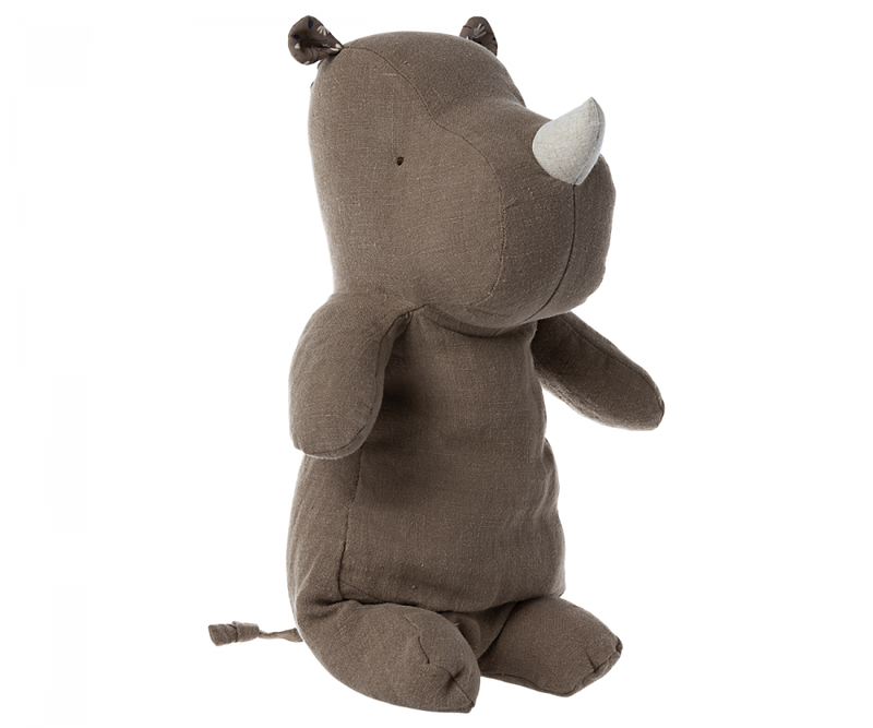 Maileg Medium Light Brown Rhino - Adorable Dollhouse Animal
