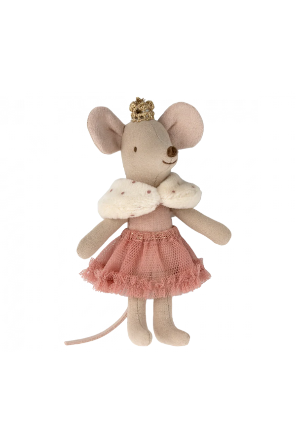 Maileg Princess Mouse, Little Sister in Matchbox: Dollhouse Delight