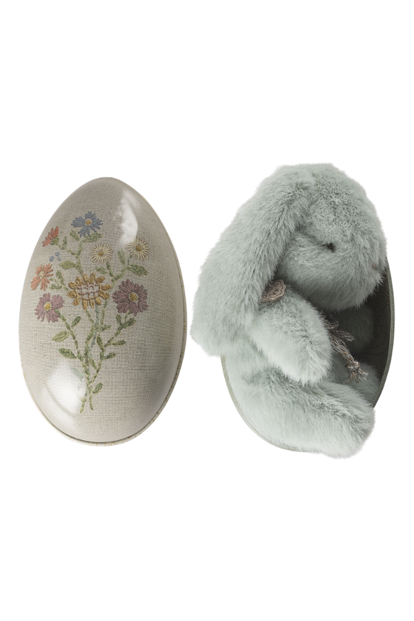 Maileg Mini Mint Bunny: Charming Dollhouse Plush Companion