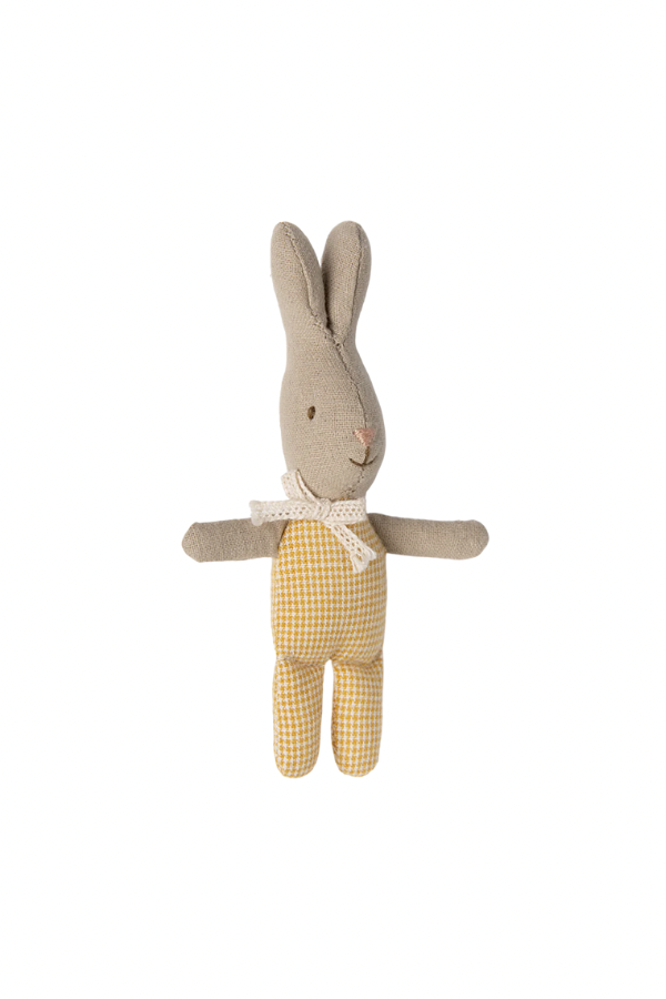Maileg My Size Rabbit - Yellow Check: Dollhouse Must-Have