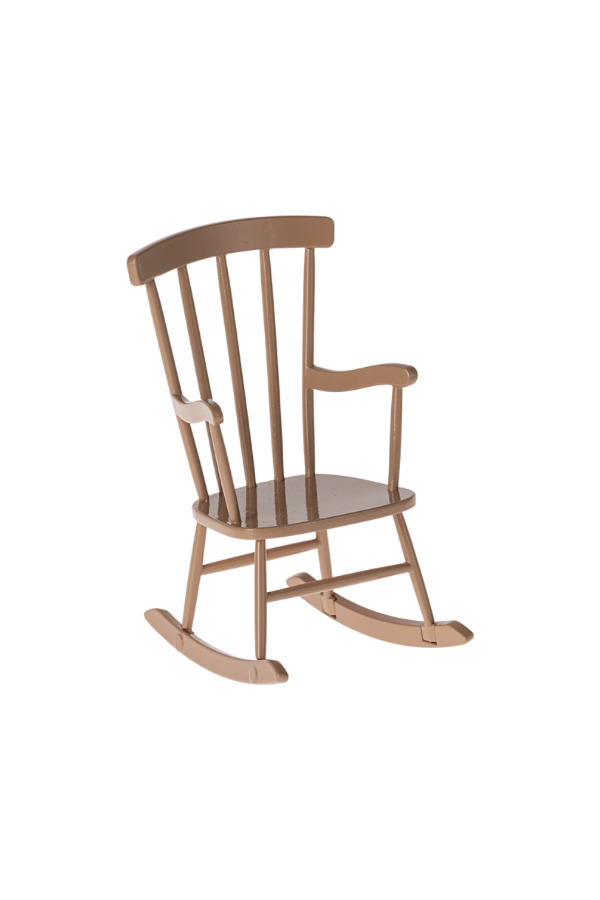 Maileg Mouse Rocking Chair - Dark Powder: Dollhouse Furniture