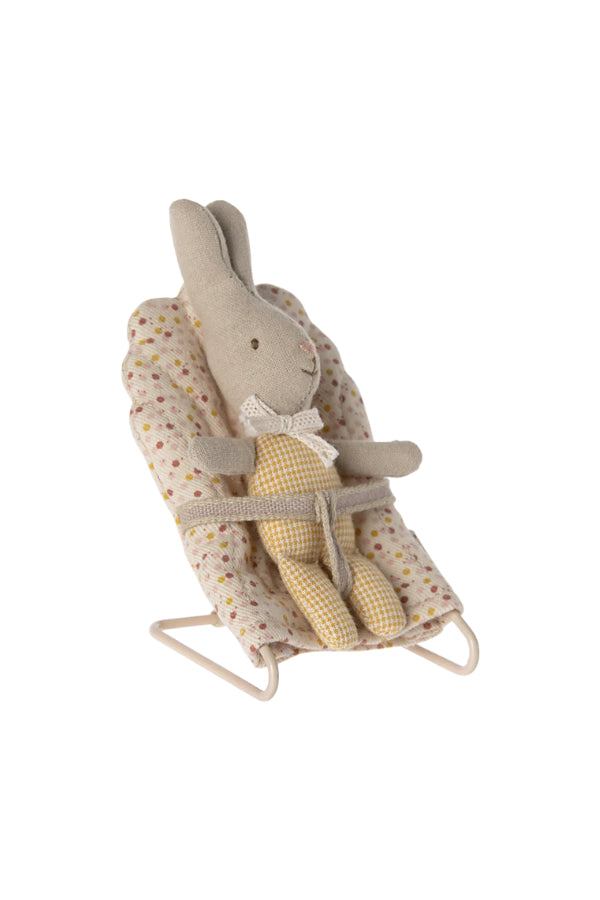Maileg My Size Rabbit - Yellow Check: Dollhouse Must-Have