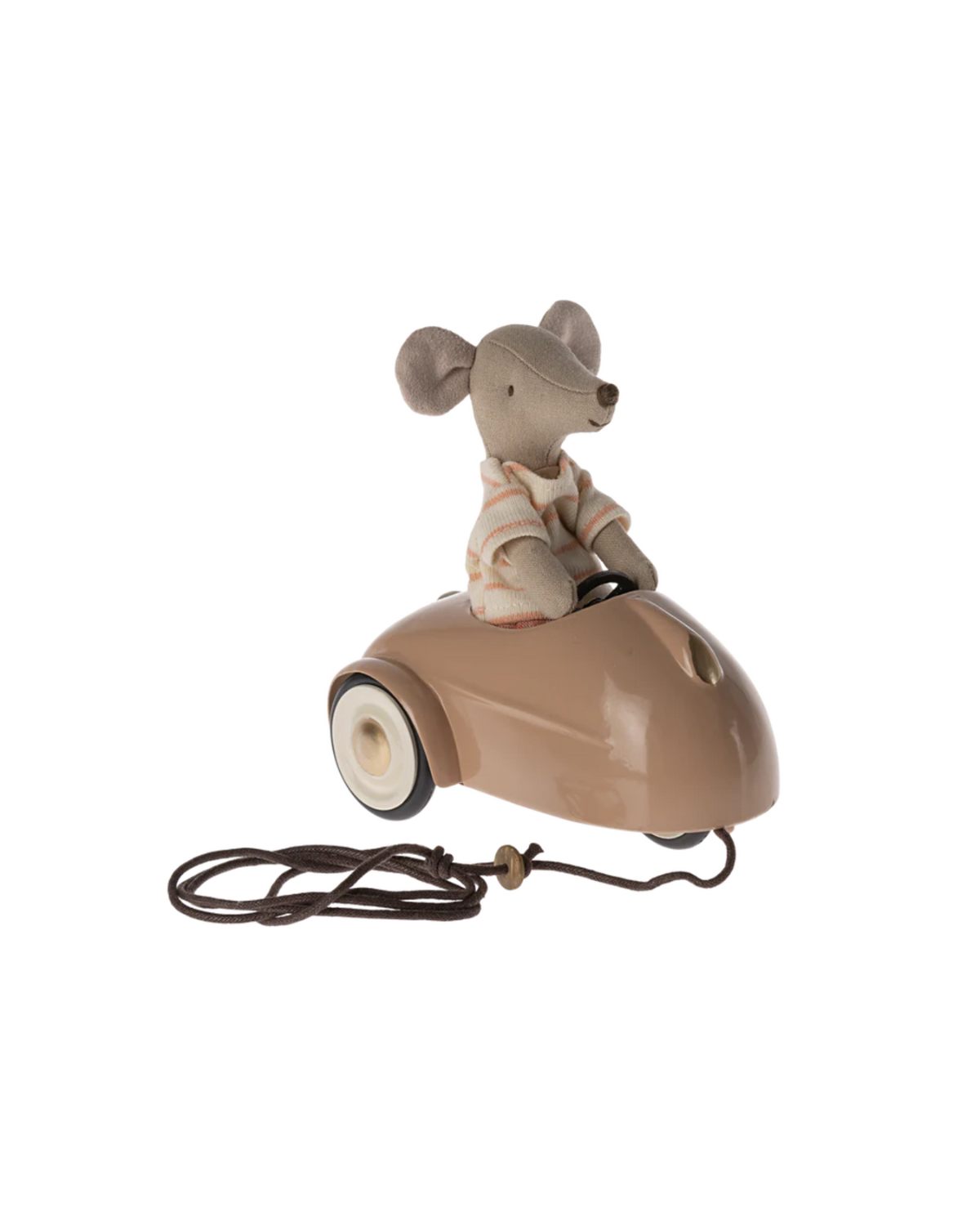 Dark Powder Maileg Mouse Car - Charming Dollhouse Toy