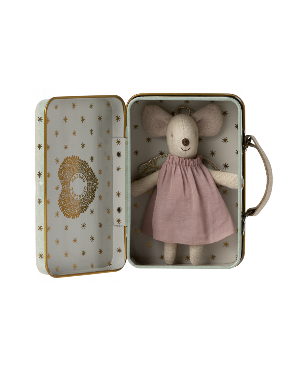 Maileg toys: Angel Mouse in Suitcase - Heavenly Doll for Kids' Playtime