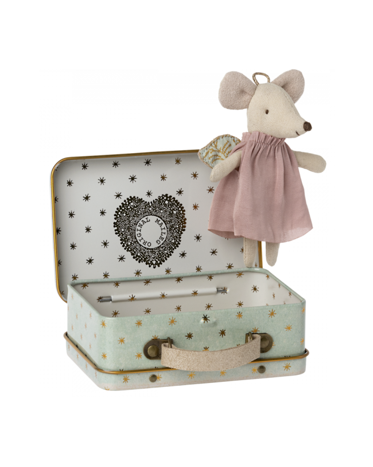 Angel Mouse in Suitcase - Heavenly Maileg Doll for Kids, Maileg toys