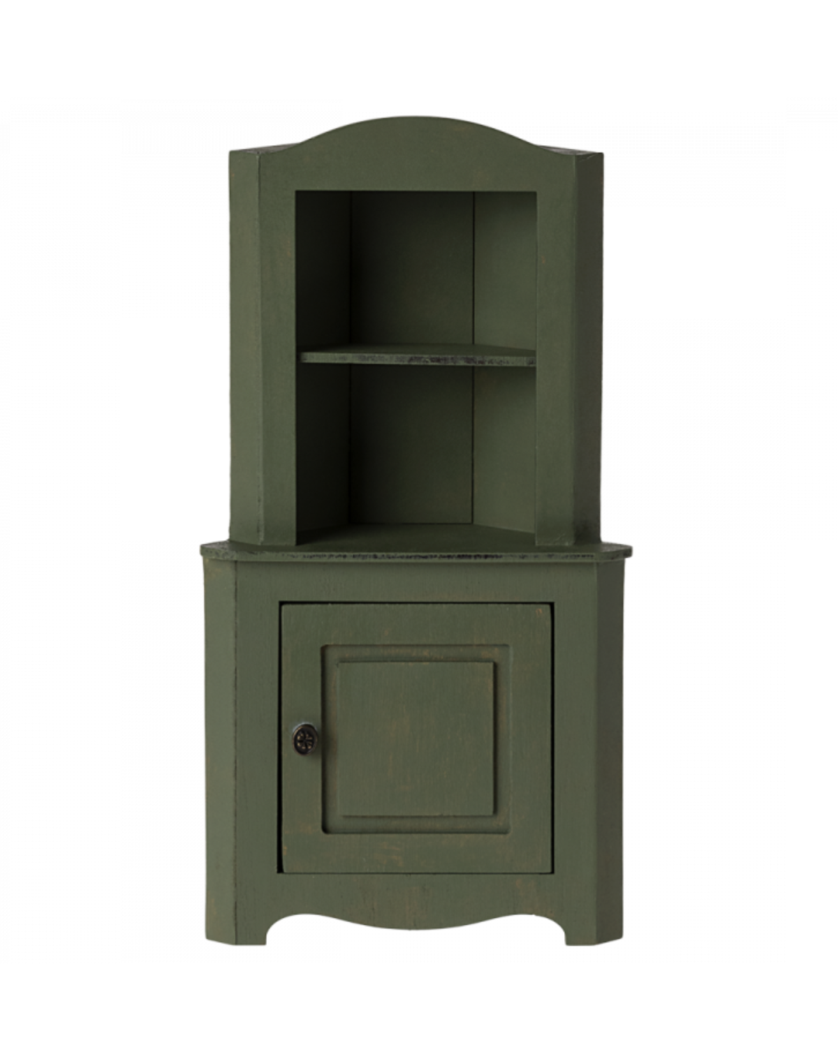 Maileg Miniature Corner Cabinet - Dark Green: Dollhouse Essential