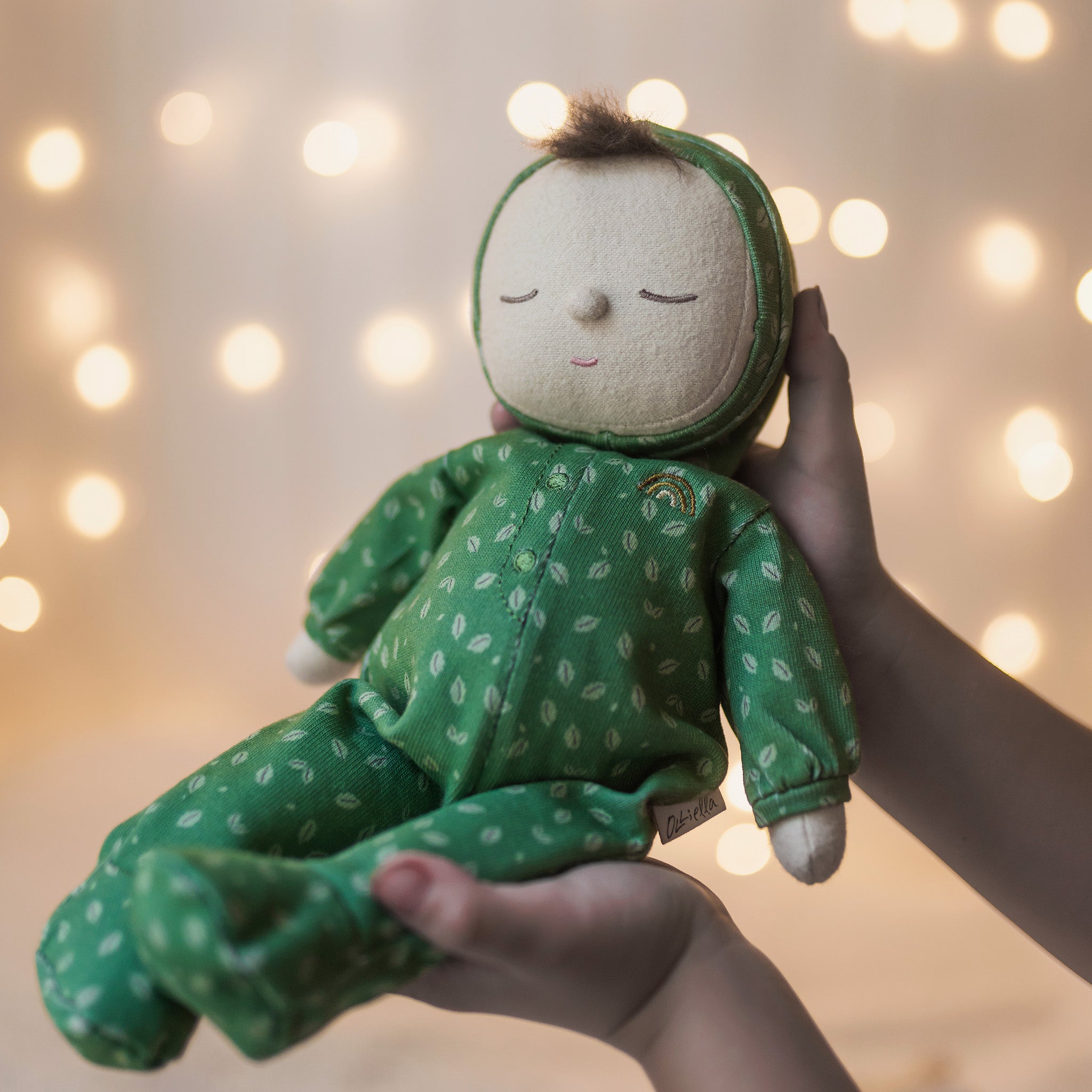 Olli Ella Dozy Dinkum Doll Pudding (Forest Green): Cozy Companion