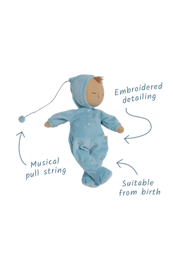 Olli Ella Lullaby Musical Dozy Dinkum Leo (Baby Blue): Soothing Companion