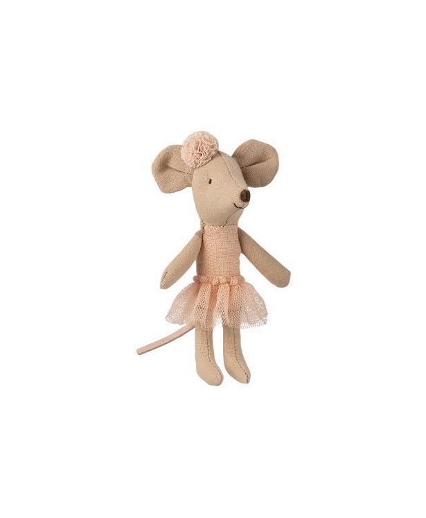 Little Sister Ballerina Mouse - Charming Maileg Dollhouse Decor