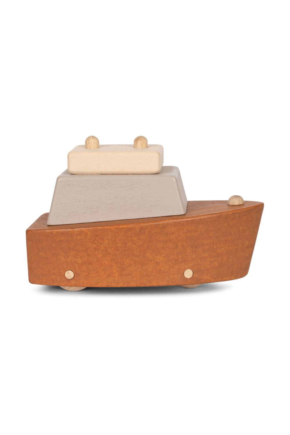 Rolling Wooden Boats (2 pack): Nautical Adventure Toys