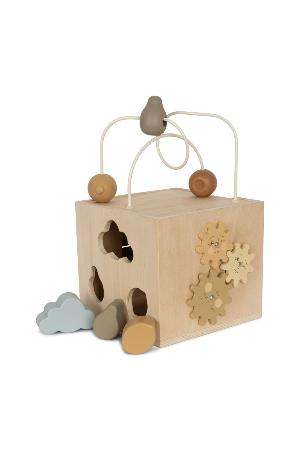 Wooden Activity Cube: Multifunctional Educational Toy