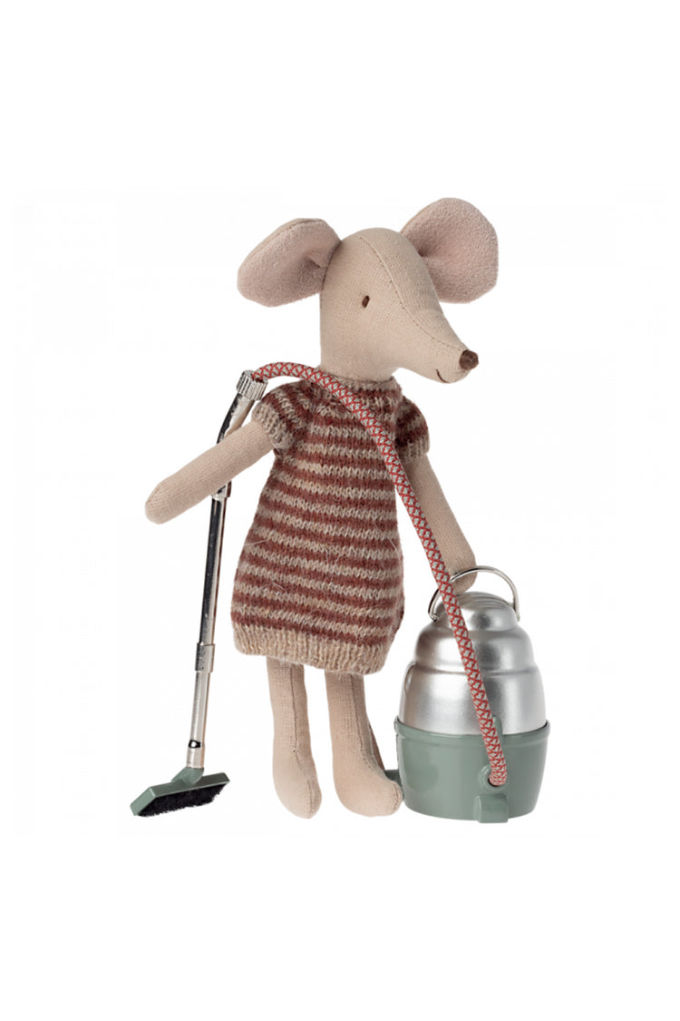Maileg Mouse Vacuum Cleaner: Dollhouse Cleaning Accessory