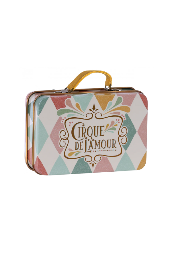 Maileg Small Harlequin Suitcase: Dollhouse Decor Accessory
