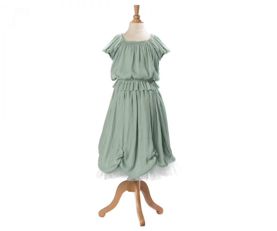 Princess Blouse in Mint: Dress Your Little One in Royal Fashion