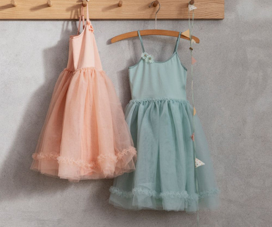 Princess Tulle Dress in Melon (2-3 Years): Royal Toddler Fashion