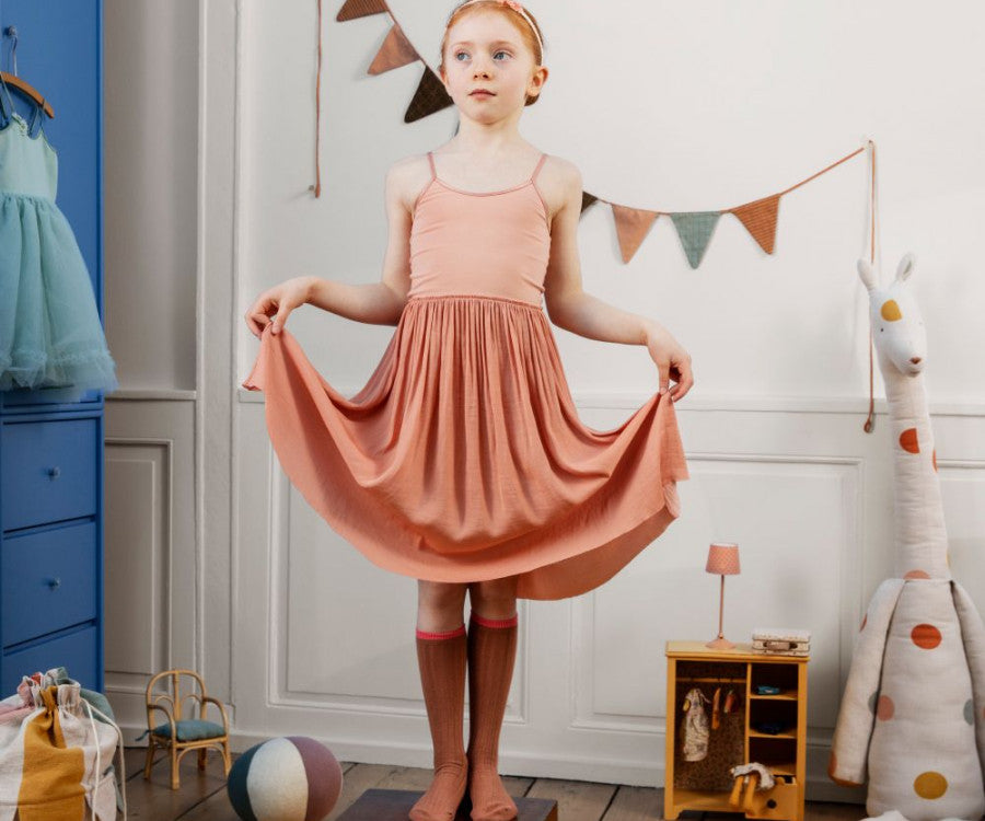 Melon Ballerina Dress - A charming costume designed for dance enthusiasts, enhancing grace and elegance in ballet routines