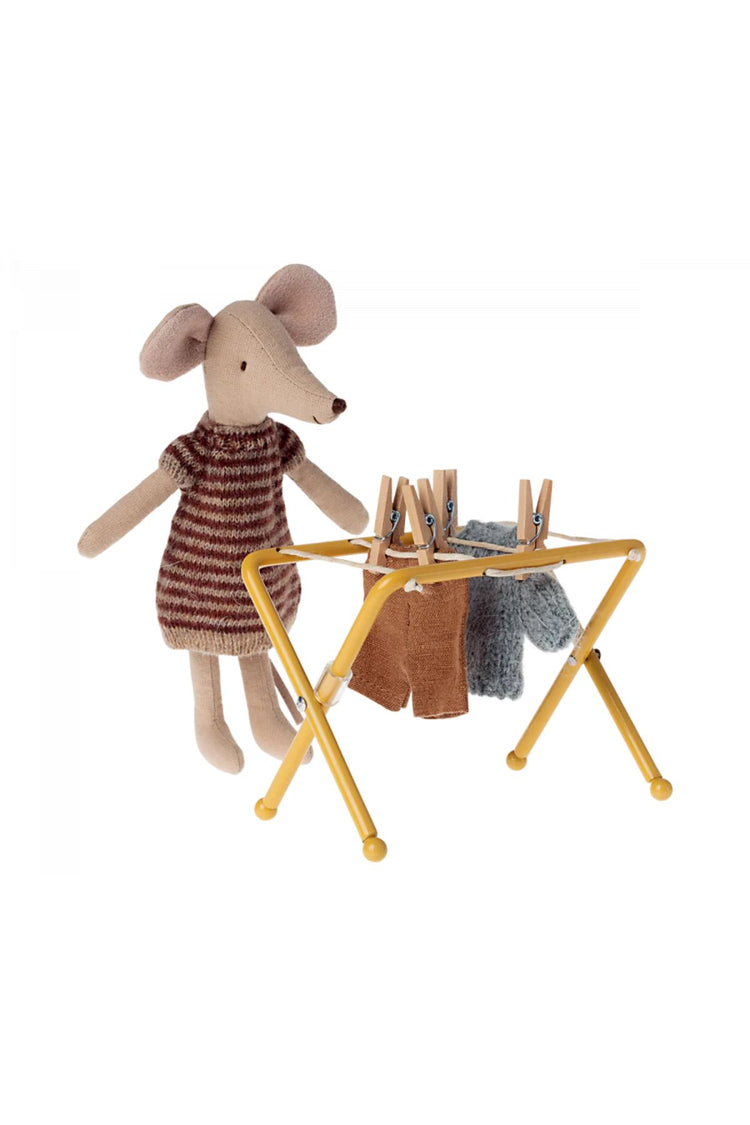 Maileg Mouse Size Drying Rack (Smaller) - Charming Dollhouse Accessory