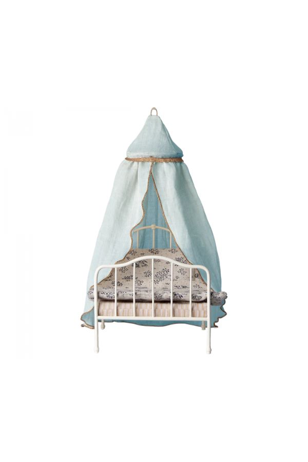 Maileg Miniature Bed Canopy - Mint: Charming Dollhouse Decor
