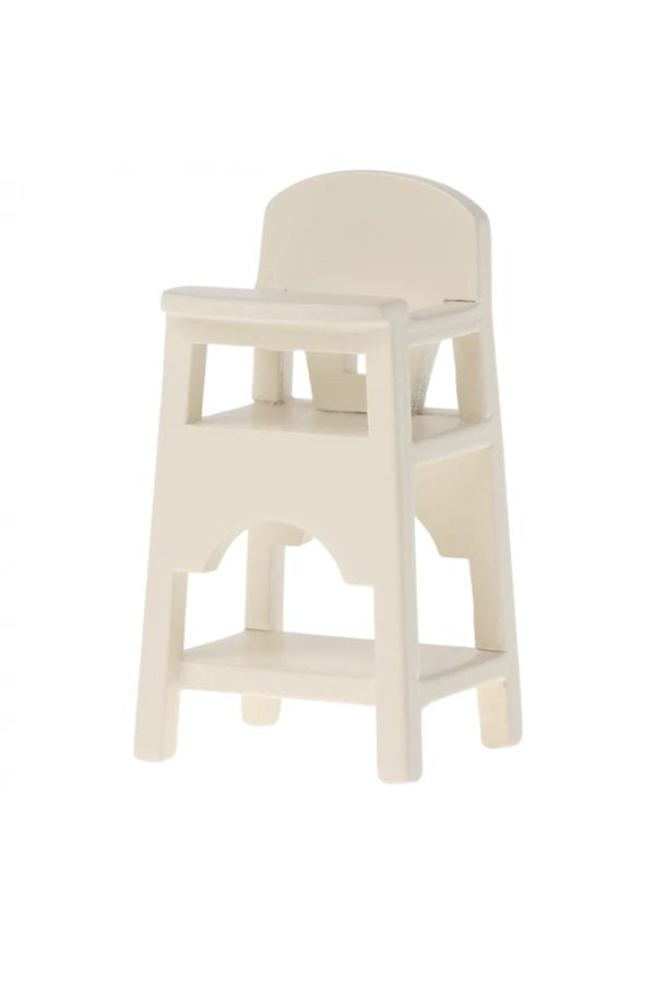 Maileg Mouse High Chair - Off White: Dollhouse Furniture
