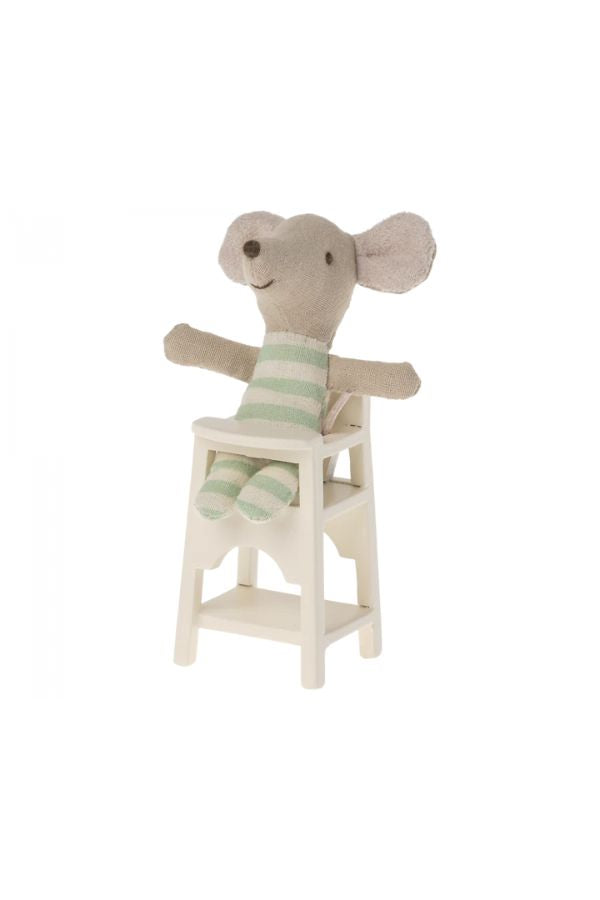 Maileg Mouse High Chair - Off White: Dollhouse Furniture