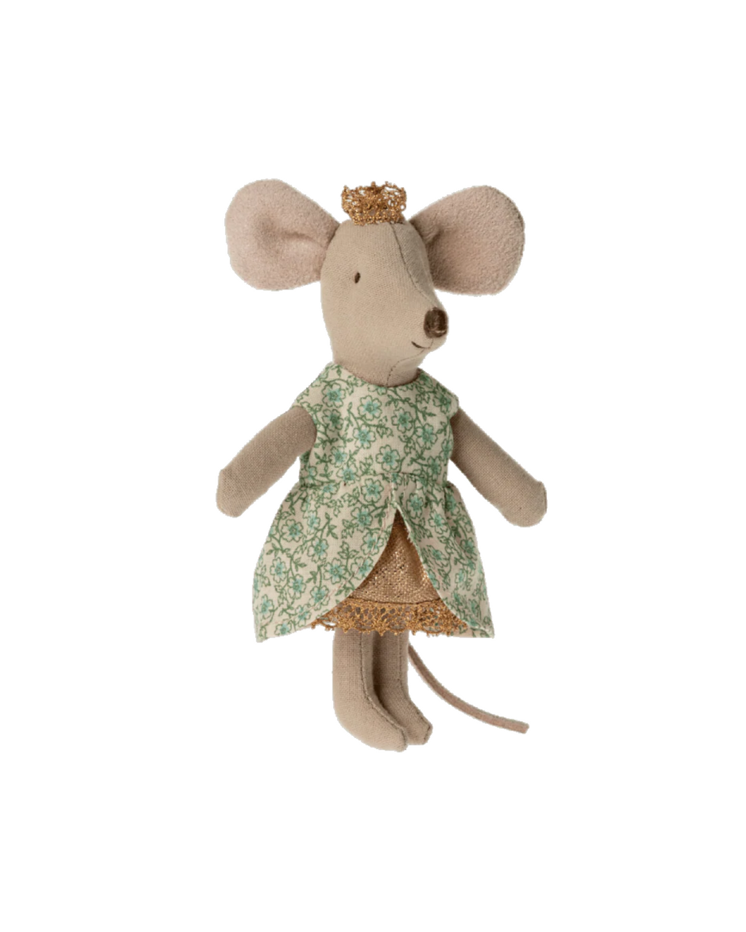 Maileg Little Sister Princess Mouse in Matchbox: Dollhouse Delight