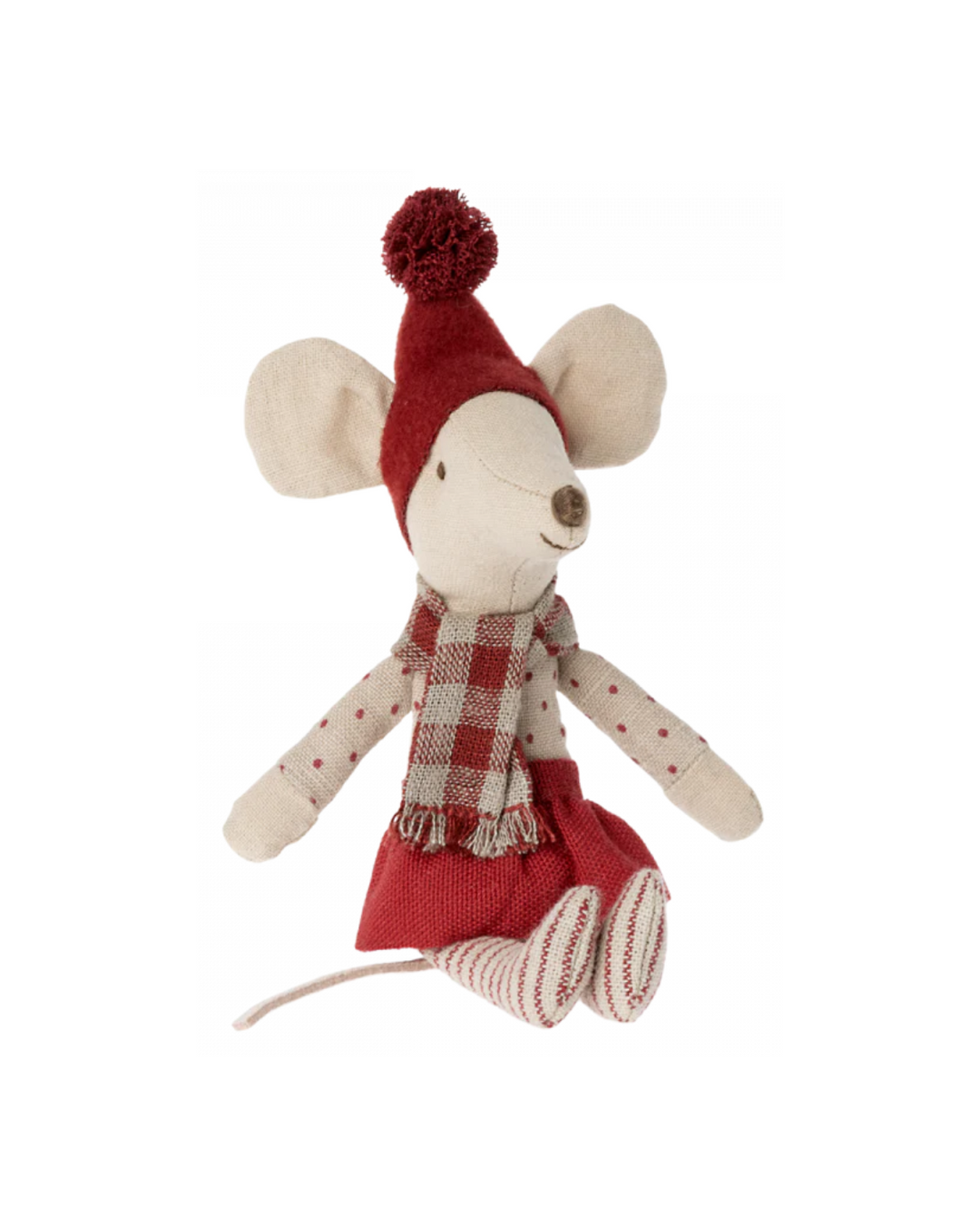 Maileg Christmas Big Sister Mouse - Festive Dollhouse Decor