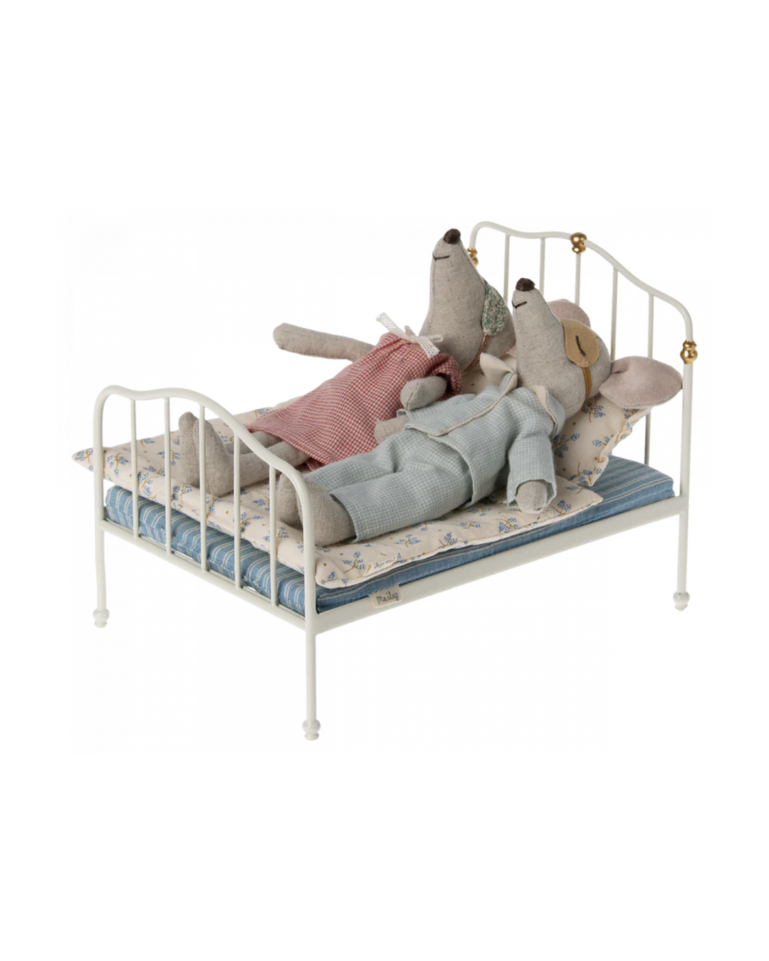 Off White Parent Mouse Bed - Charming Maileg Dollhouse Furniture