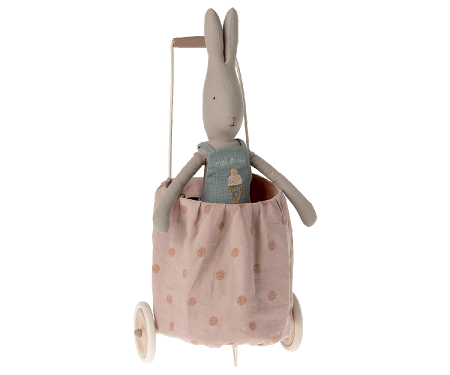 Rose Multi-dots Trolley: Cute Doll Accessory for Playtime