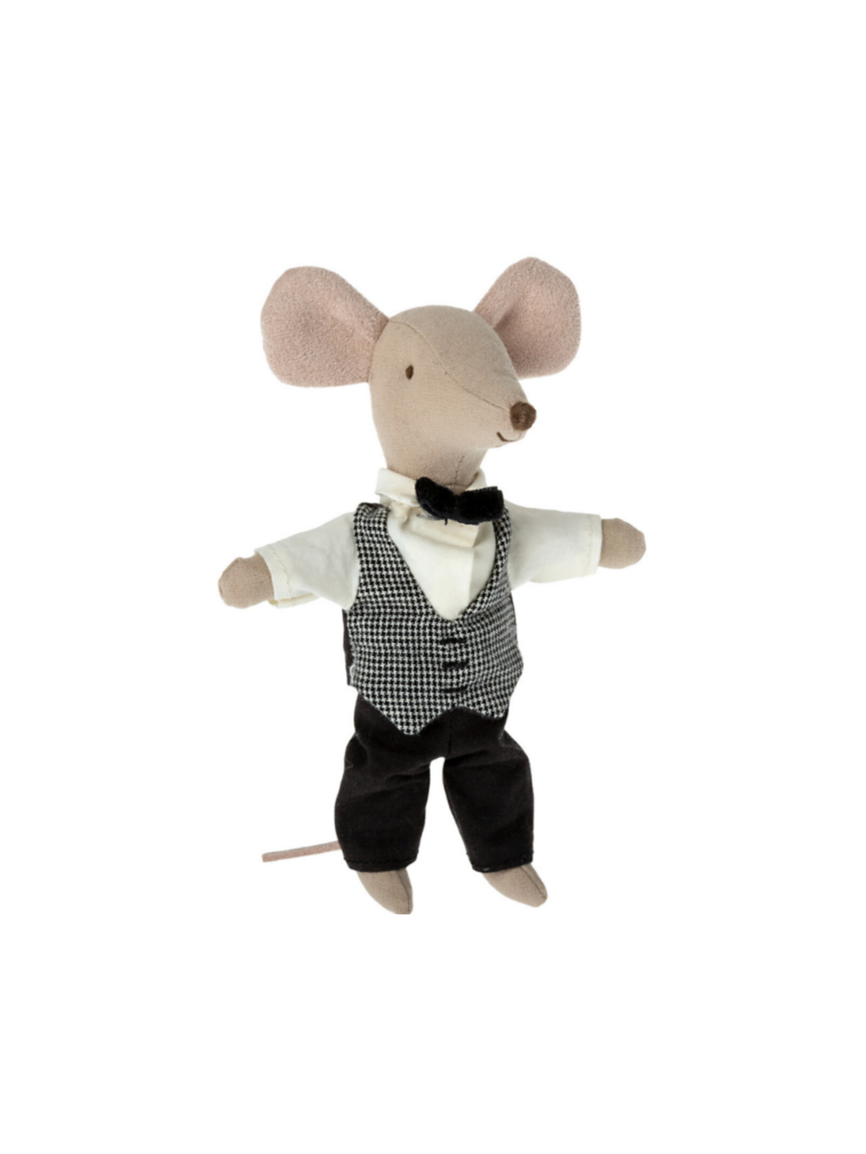 Maileg Big Brother Waiter Mouse: Dollhouse Dining Accessory