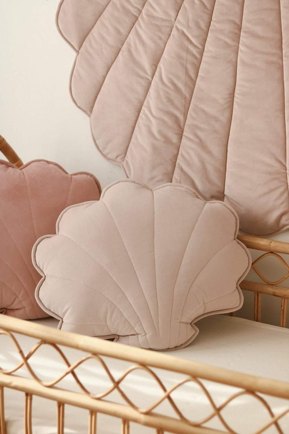 Large Velvet “Powder Pink” Shell Pillow