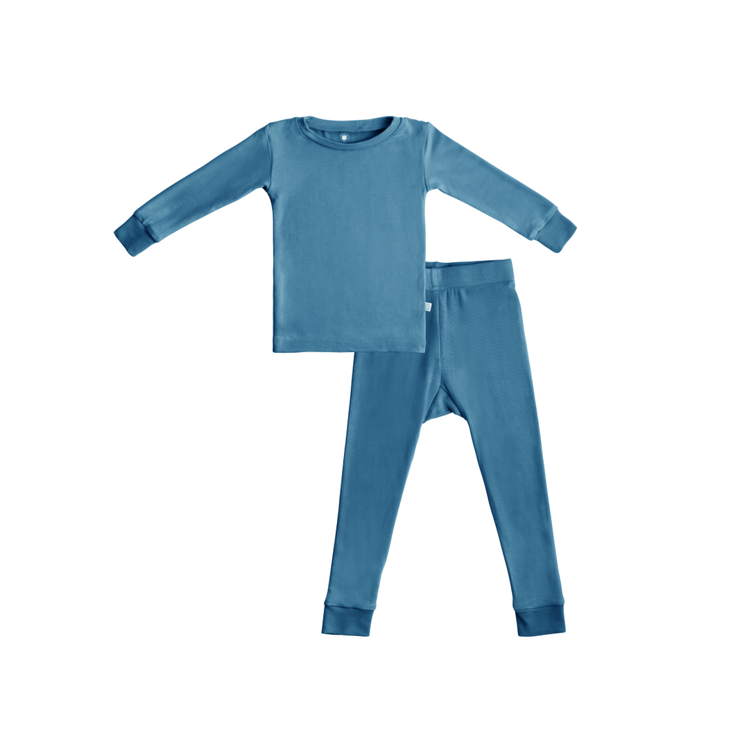 Toddler/Kids Bamboo Pajamas - Ocean Blue