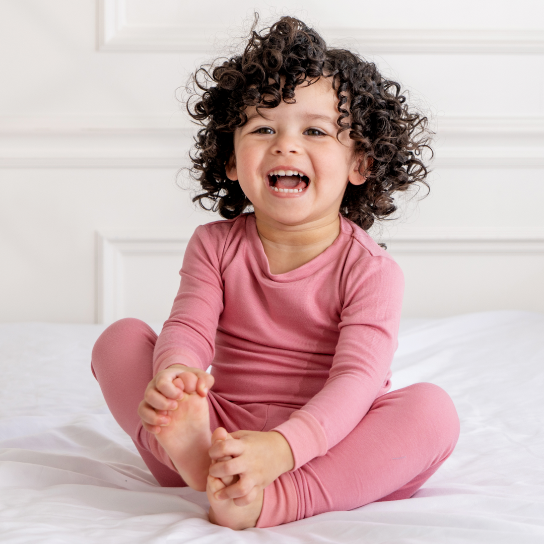 Toddler/Kids Bamboo Pajamas - Dusty Rose