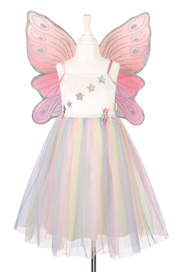 Louanne Fairy Costume – Dress and Wings Set (multicolor)-Role-Play for Children(3 sizes)