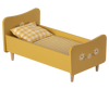 Wooden Bed, Miniature - Yellow