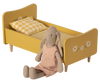 Wooden Bed, Miniature - Yellow