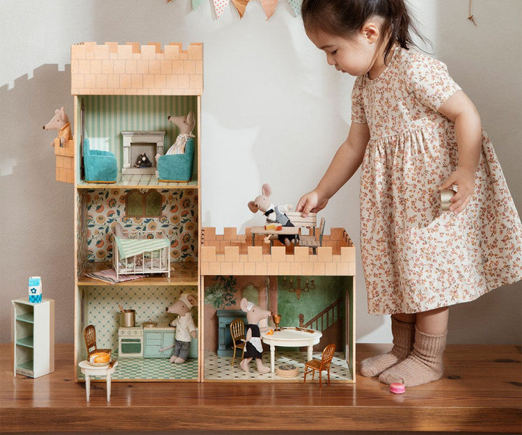 Mouse Dining Table - Perfect Maileg Dollhouse Furniture for Tiny Dining