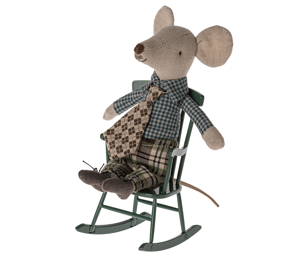 Rocking Chair, Mouse - Dark Green