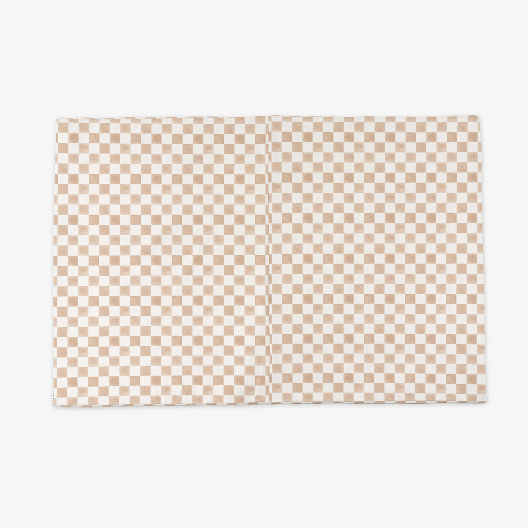 Checker Toffee Vegan Leather Mat