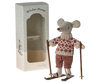 Winter Mouse with Ski Set, Mum