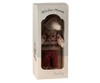 Winter mouse with ski set, Mum - Red