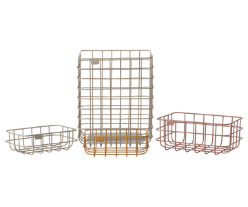 Metal basket set, 4 pcs