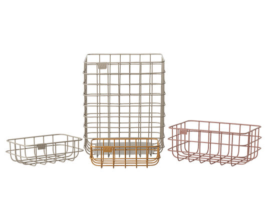 Metal basket set, 4 pcs