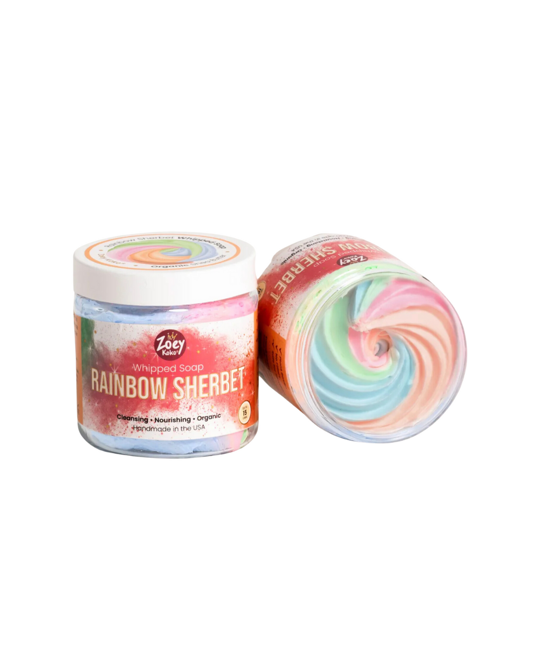 Rainbow Sherbet Whipped Soap