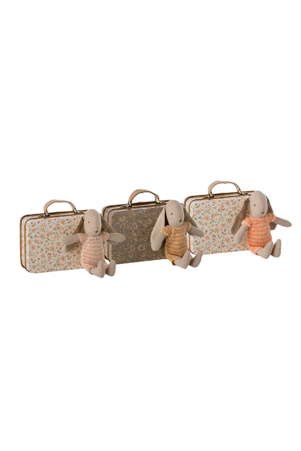 Suitcase with Micro Bunny (assorted)