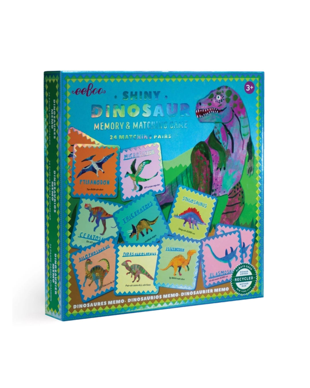 Shiny Dinosaur Memory and Matching Game