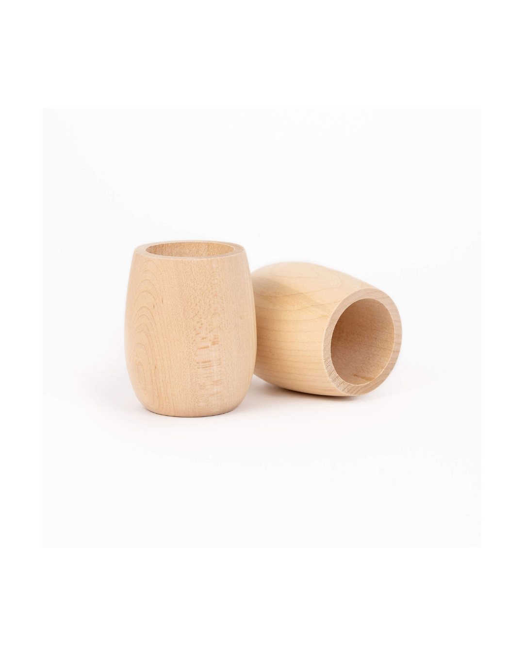 Wood Play Cups, Set of 2