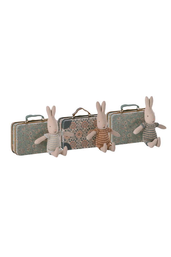 Suitcase with Micro Rabbit (assorted)
