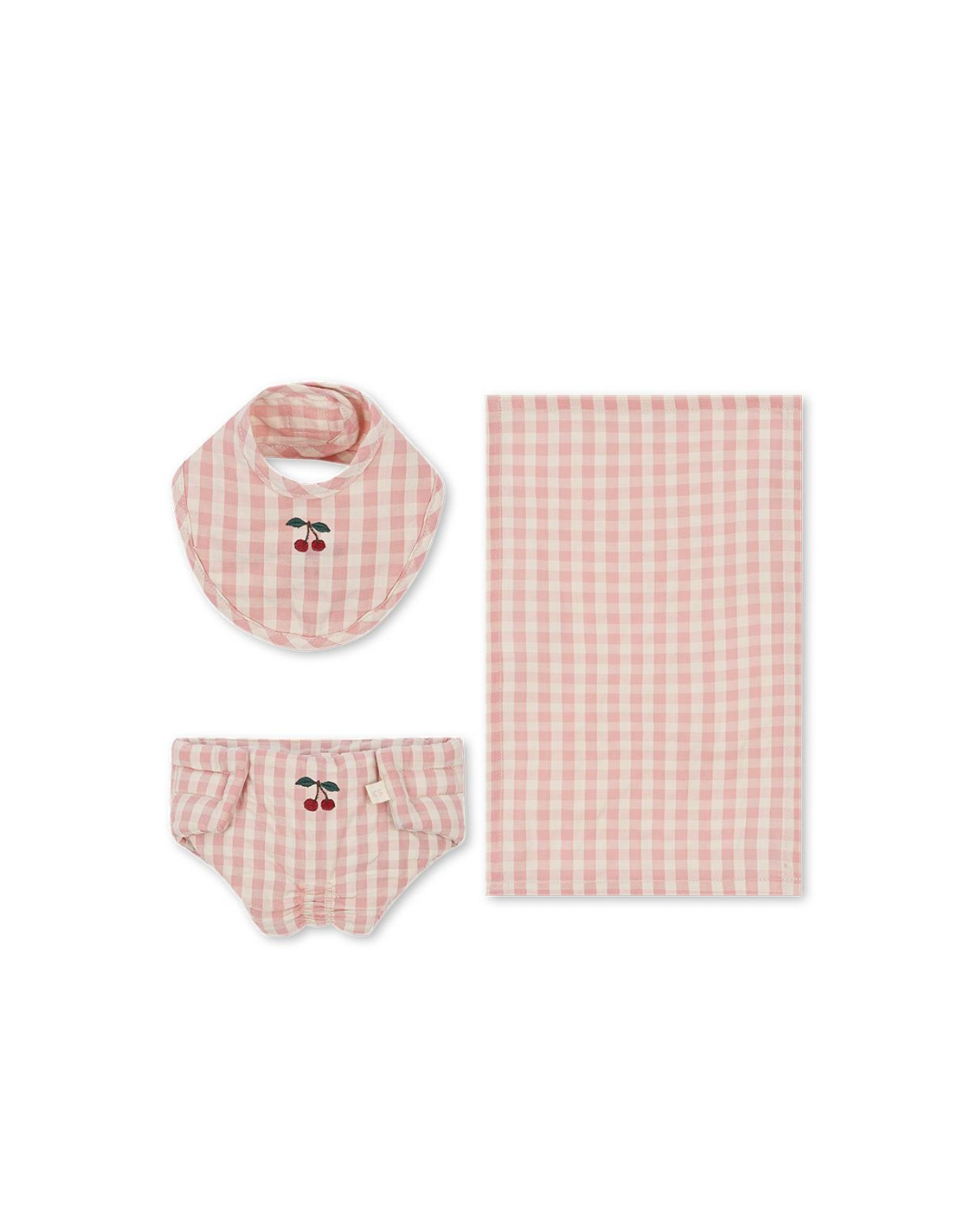 Doll Nursery Set - Powder Pink Check